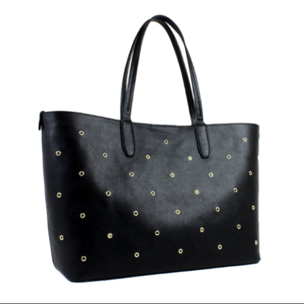 [Mondani]✨NWT✨Black Eyelet Tote